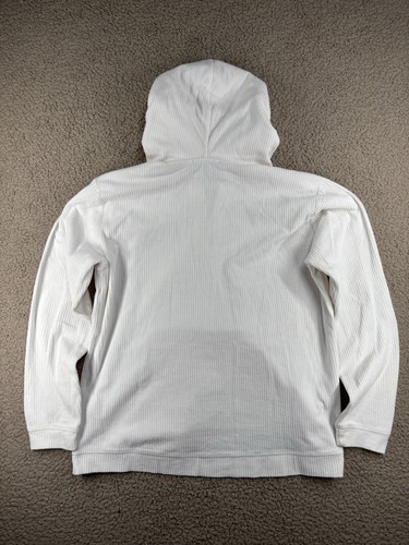 Amundsen Felpa con Cappuccio Donna Taglia XL Bianca Comoda Cord Hood Pullover Velluto a Coste - Foto 15 di 15