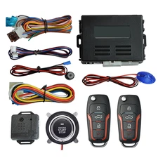 Alarm System Push Button Car Keyless Entry Engine Start Stop Remote Car Smart