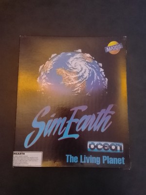 PC Spiel Maxis Sim Earth The Living Planet IBM PC 1990 Big Box 3,5 & 5,25 Disks