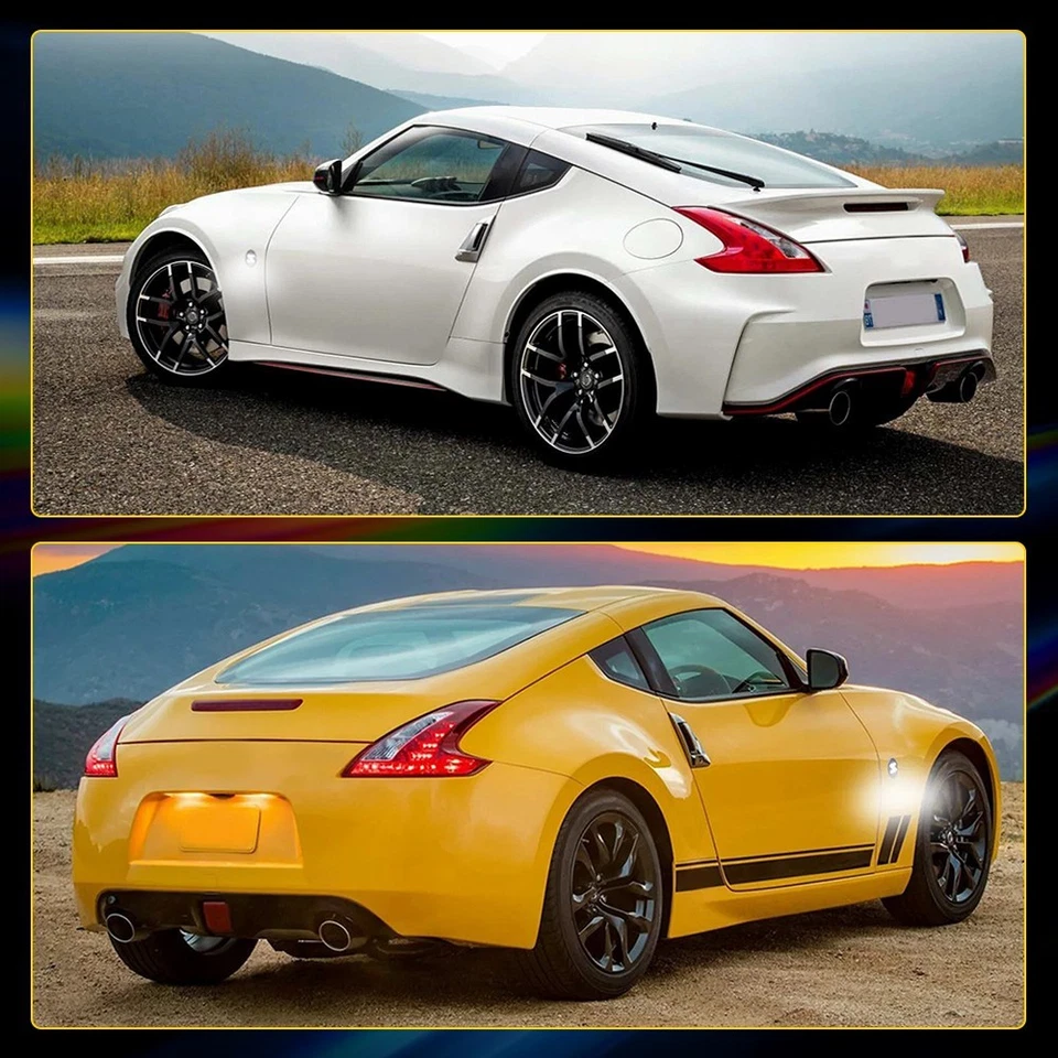 FOR 03-09 NISSAN 350Z WHITE SEQUENTIAL LED FENDER SIDE LIGHT ACCESSORIES 1-10Set - Image 2 of 4