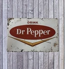 Dr. Pepper Vintage Style Tin Metal Bar Sign Poster Man Cave Collectible New