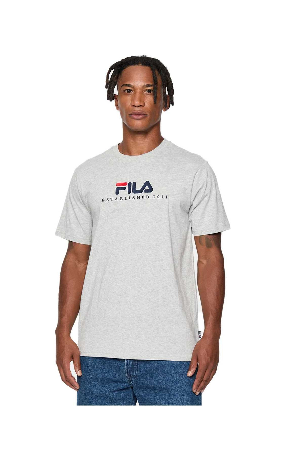 FILA T SHIRT BEDBURG LIGHT GREY MELAGE FAU0147