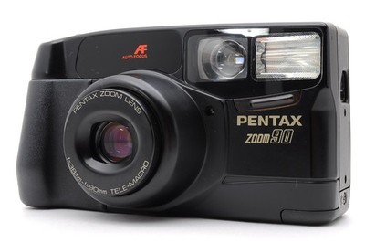 [Near MINT] PENTAX Zoom 90 Black Point & Shoot 35mm Film Camera From JAPAN