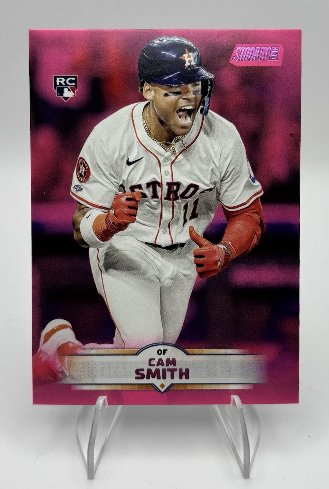 Cam Smith (RC) - 2025 Topps Stadium Club #60 Pink Foil Parallel - Houston Astros