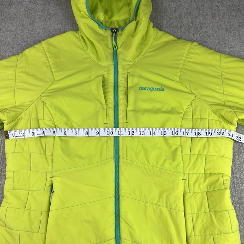 PATAGONIA Women's Nano Air Hoody Puffer Jacket Size XL Coat Chartreuse Yellow - Picture 4 of 9