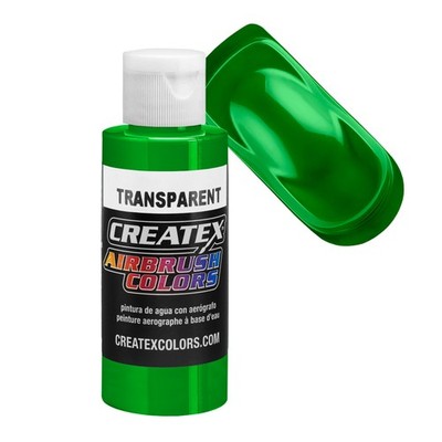 2oz Createx Tropical Green Transparent 5116 - 2Z Airbrush Paint Color