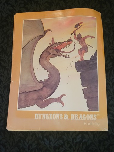 RARE Vintage Dungeons & Dragons Portfolio Two Pocket Folder D&D - Bild 2 von 6