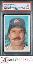 1986 SPORTFLICS #62 KEITH HERNANDEZ-DALE MURPHY-MIKE SCHMIDT PSA 9
