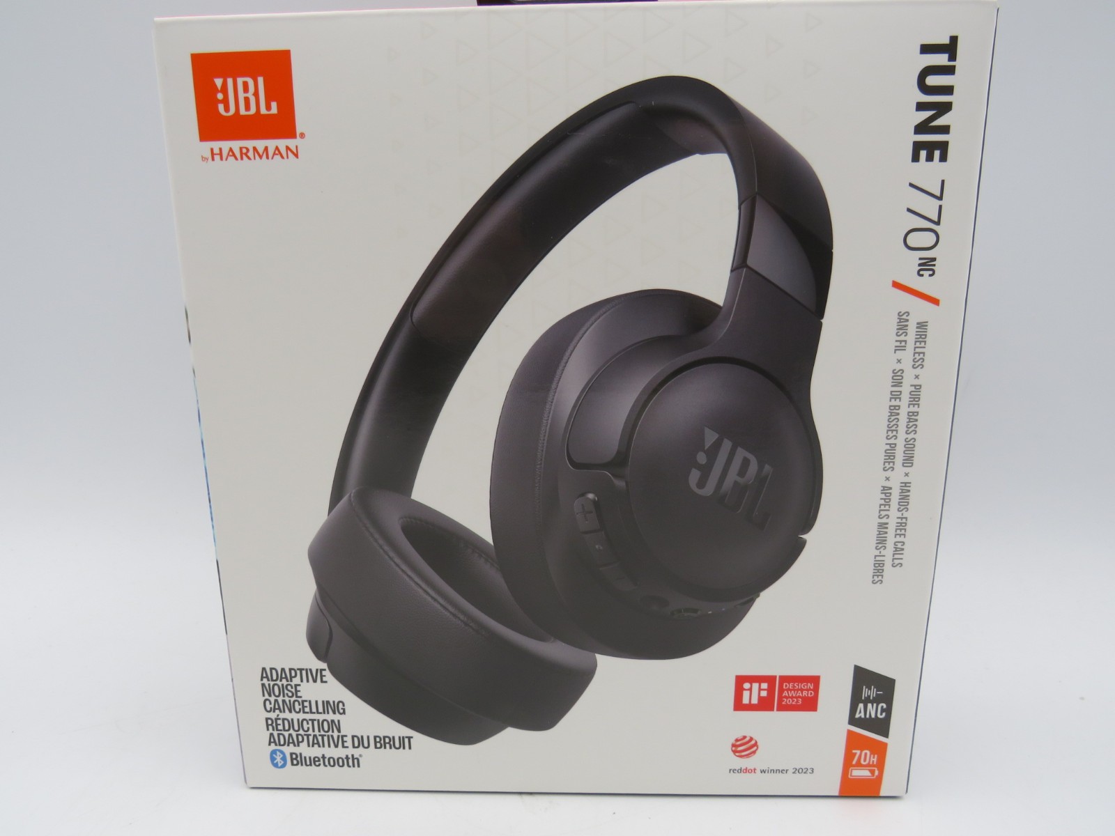 Jbl Tune 770Nc Adaptive Noise Cancelling Wireless Over-Ear Headphones New