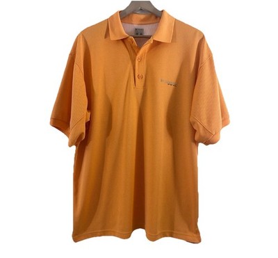 Columbia PFG S/S Shirt Sz L Omnishade Bright Orange Spf Fishing Gear