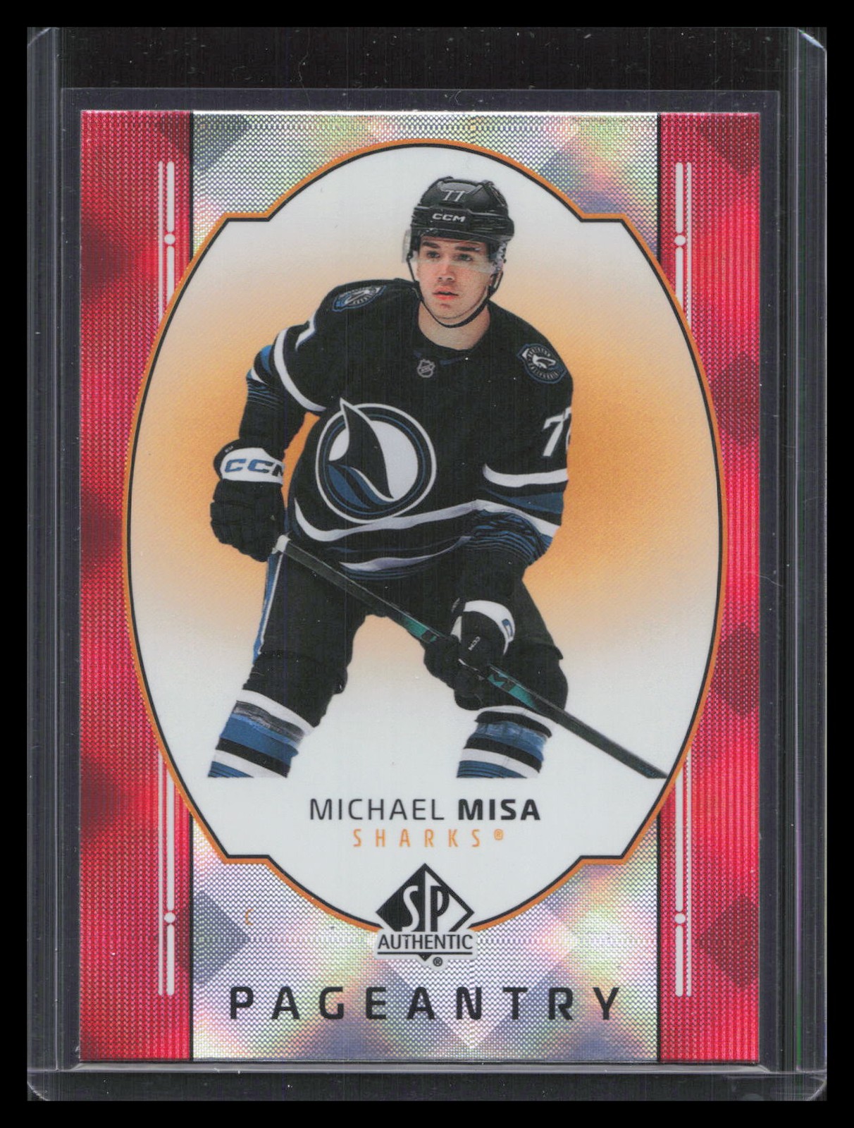 Michael Misa 2025-26 SP Authentic #P-10 Pageantry Red