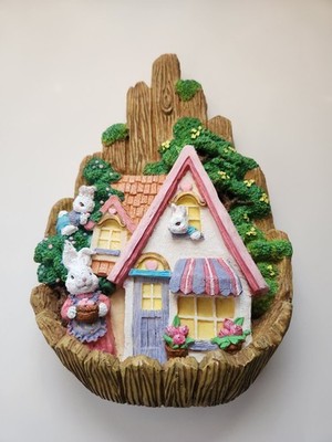 Easter Bunny House Hanging Decoration 3D Foam
