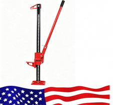 48 Inch Farm Jack 3 Ton 6600 Lbs Heavy Duty Off-road Jack Adjustable Lift Ra 48 Inch Farm Jack 3 Ton 6600 Lbs Heavy Duty Off-road Jack Adjustable Lift Ra