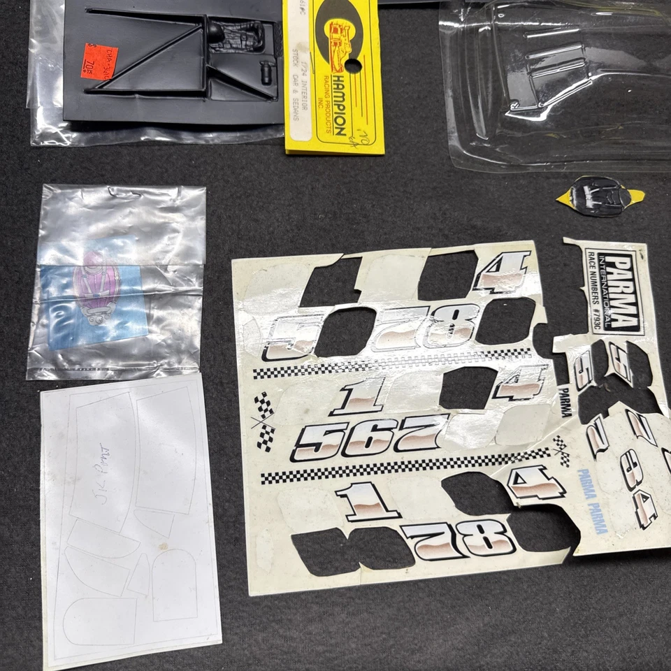 Lote de decalques de carroceria pré-pintada em escala 1/24 transparente NOVO interior Parma PSE liso 7 - Imagem 2 de 4