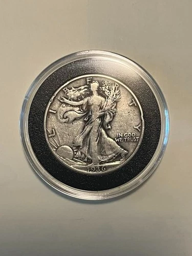 1936 Walking Liberty Half Dollar 50C Coin 90% Silver