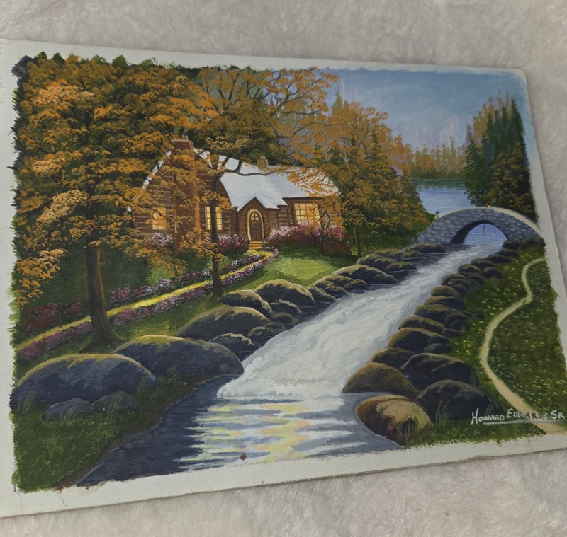 Original prison art ONE-OF-A-KIND painting from Virginia State Prison 