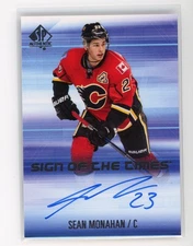 2015-16 SP Authentic Sign of the Times Sean Monahan #SOTT-SM Auto