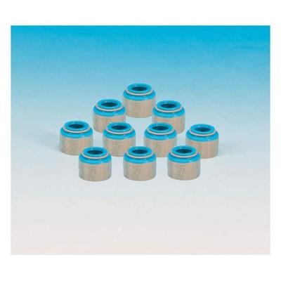 James, Stamp Game Valve Guide. 10-Pk. Viton For Harley Davidson