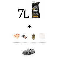 Hoffcar Set Service 4 Filter Und 7L ÖL FüR Renault Talisman 1.6 DCI 118Kw Ab