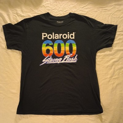 Polaroid black t shirt Adult L Retro look