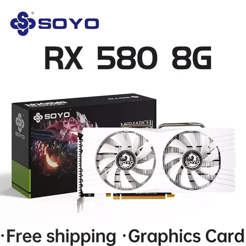 AMD Radeon RX 580 8GB GDDR5 2048SP 256Bit PCI-E 3.0 GPU Graphics Card Gaming PC