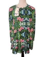 Show Me Your Mumu Womens Tropical Print Will Tunic Top Sz S NWT Oversized