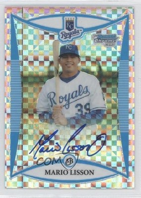 2008 Bowman Chrome Prospects Prospect X-Fractor Mario Lisson Rookie Auto RC 8u9