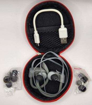 Mpow Flame Bluetooth Headset Wireless Earphones Stereo Ear Hook Black / Red