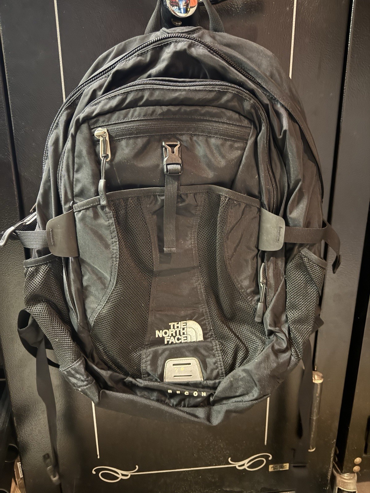 North Face Recon Backpack for Laptop School Hiking Camping Black