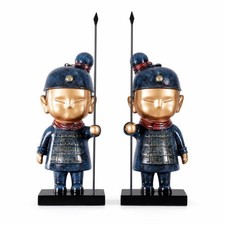 Soldaten Figuren antik inspirierte Skulpturen mit Deko