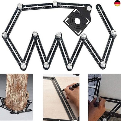 Multi Winkel Messlineal Fliesenleger Multi Tool Schwarz Winkel Schablone Werkzeu