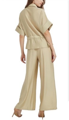 Women's 2 Piece Khaki Utility Safari Style Jumpsuit Size XS | eBay