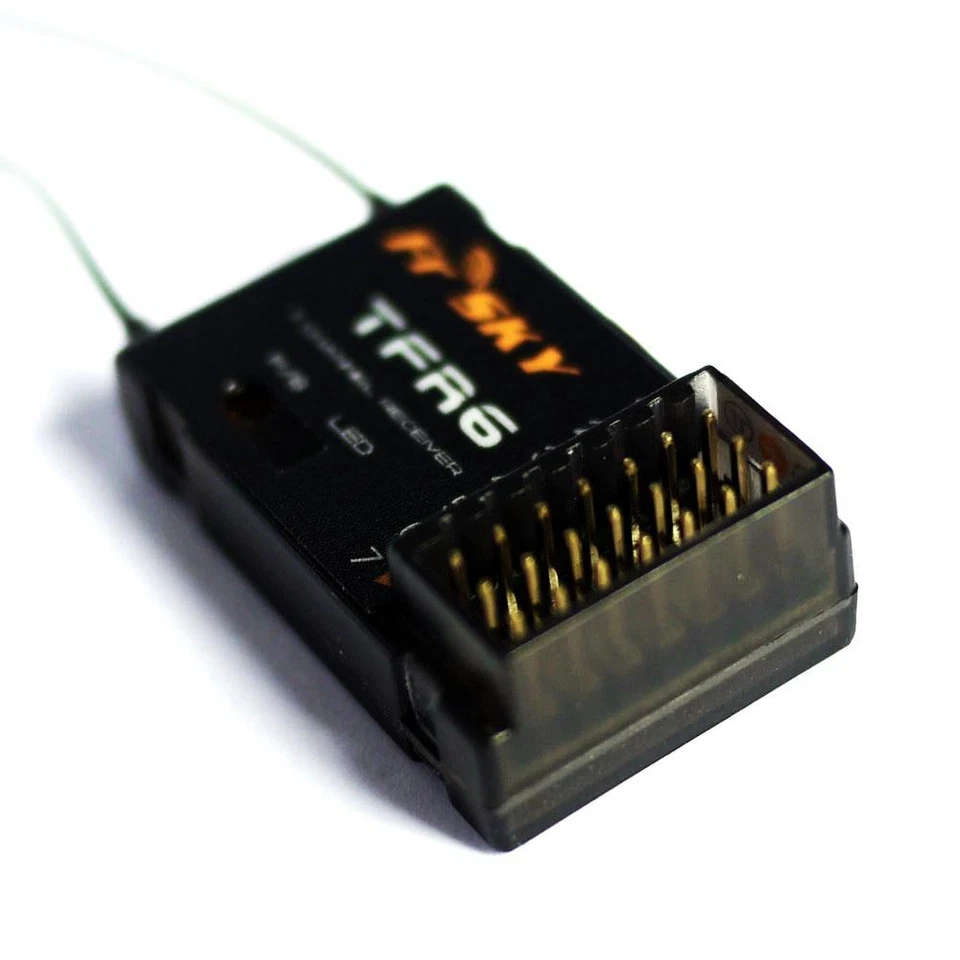 FrSky TFR6 7CH Receiver Compatible with Futaba FASST 2.4G Air System Transmitter - Image 2 of 4