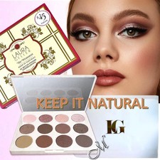 Laura Geller The Wearables KEEP IT NATURAL -12 Multi-Finish Eyeshadows NIB 45