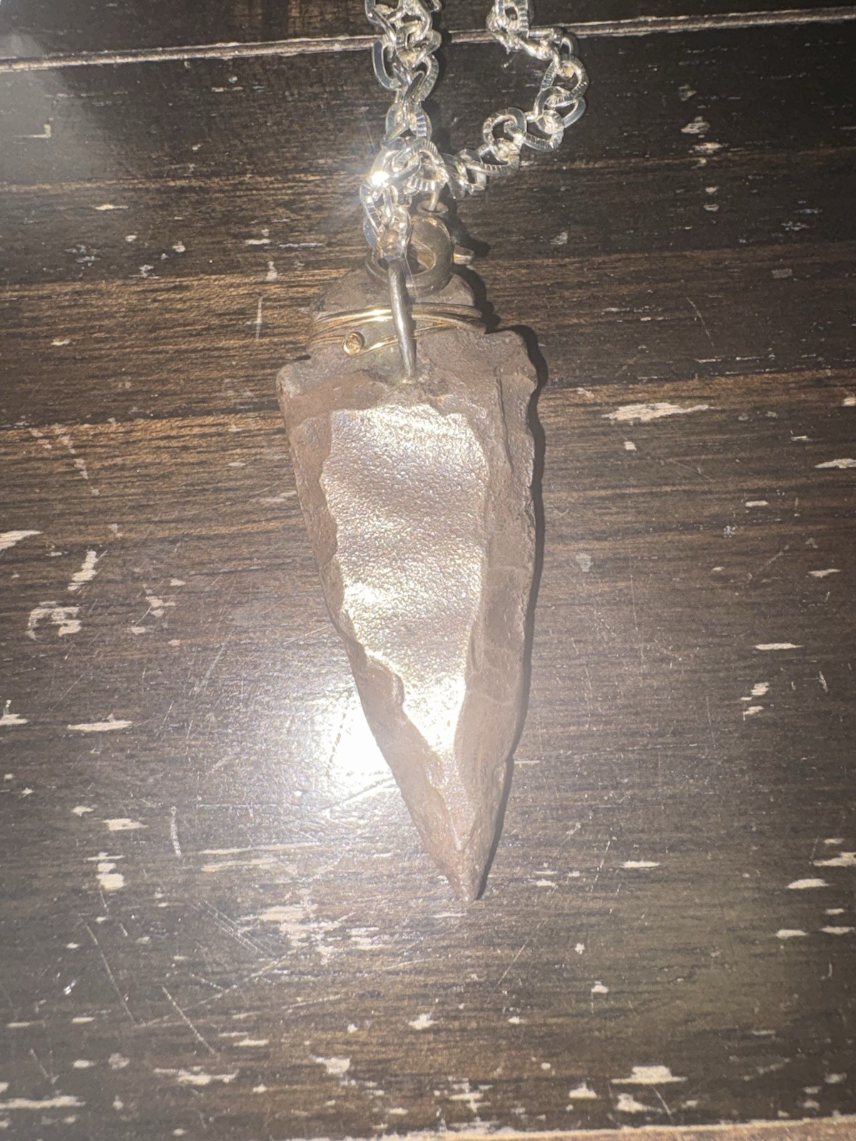 Authentic Native American Arrowhead Necklace Arro… - image 3