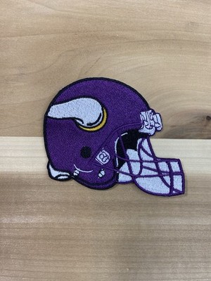 Minnesota Viking 3  Embroidered Iron On Helmet Patch