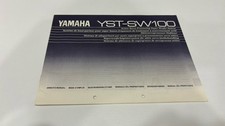 Manuale Istruzioni Originale YAMAHA YST-SW100 – Subwoofer Attivo