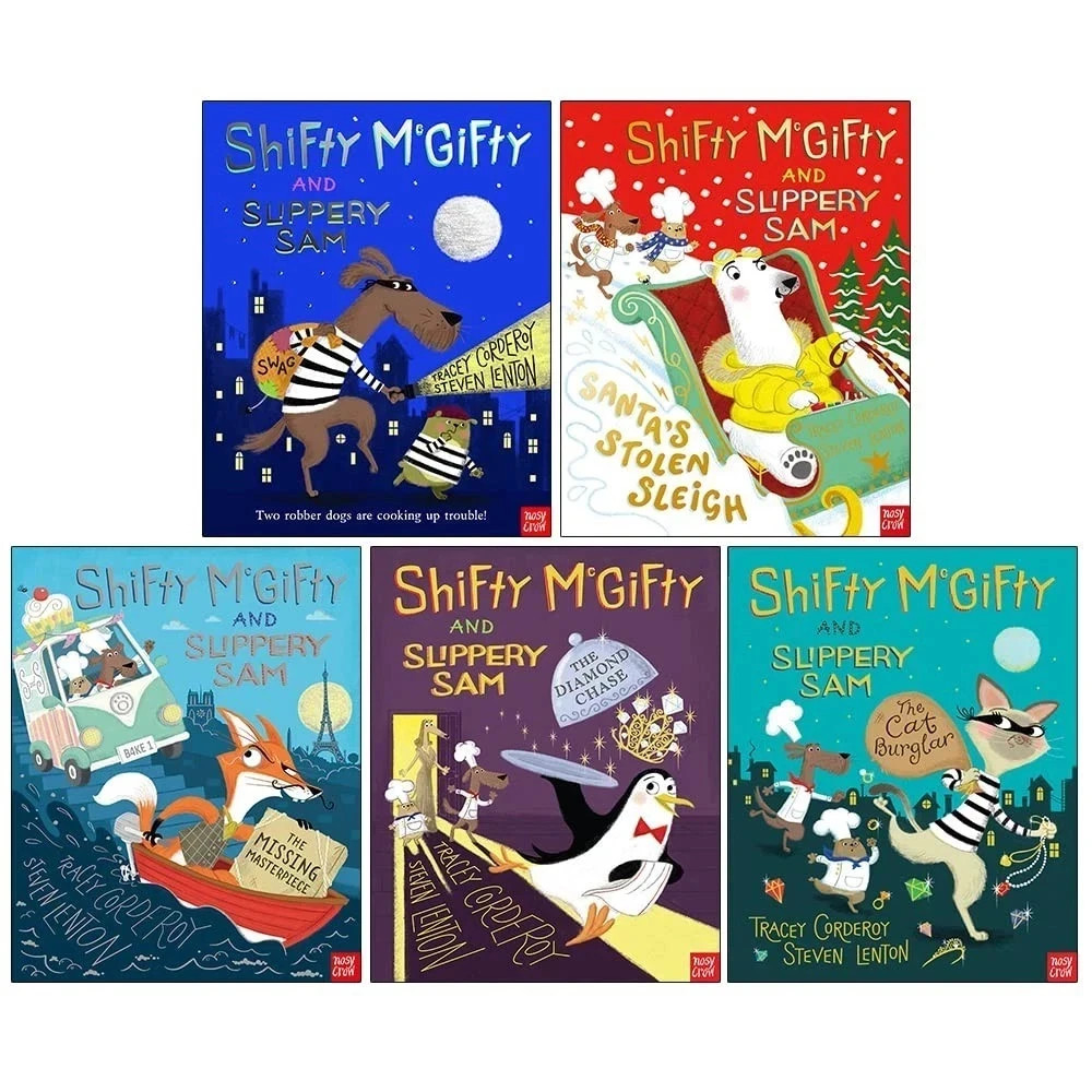 Tracey Corderoy Shifty McGifty and Slippery Sam Series 5 Books Collection Set