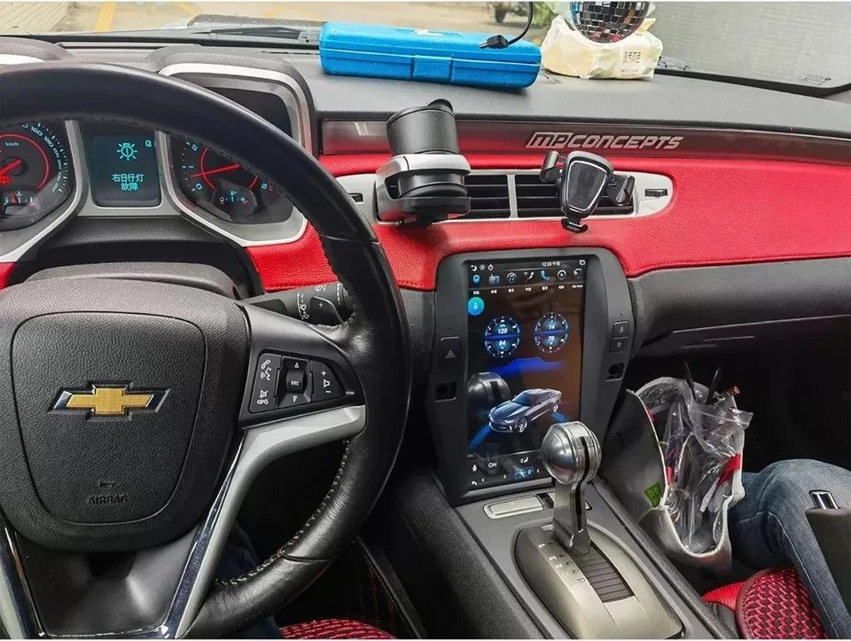 For Chevrolet Camaro 2010-2015 Tesla 12.1" SCREEN Car GPS Radio Car-Play Player Foto 3 de 4