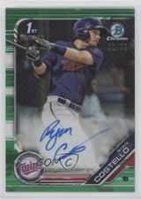2019 Bowman Chrome Prospect Green Shimmer Refractor 32/99 Ryan Costello Auto 4nm