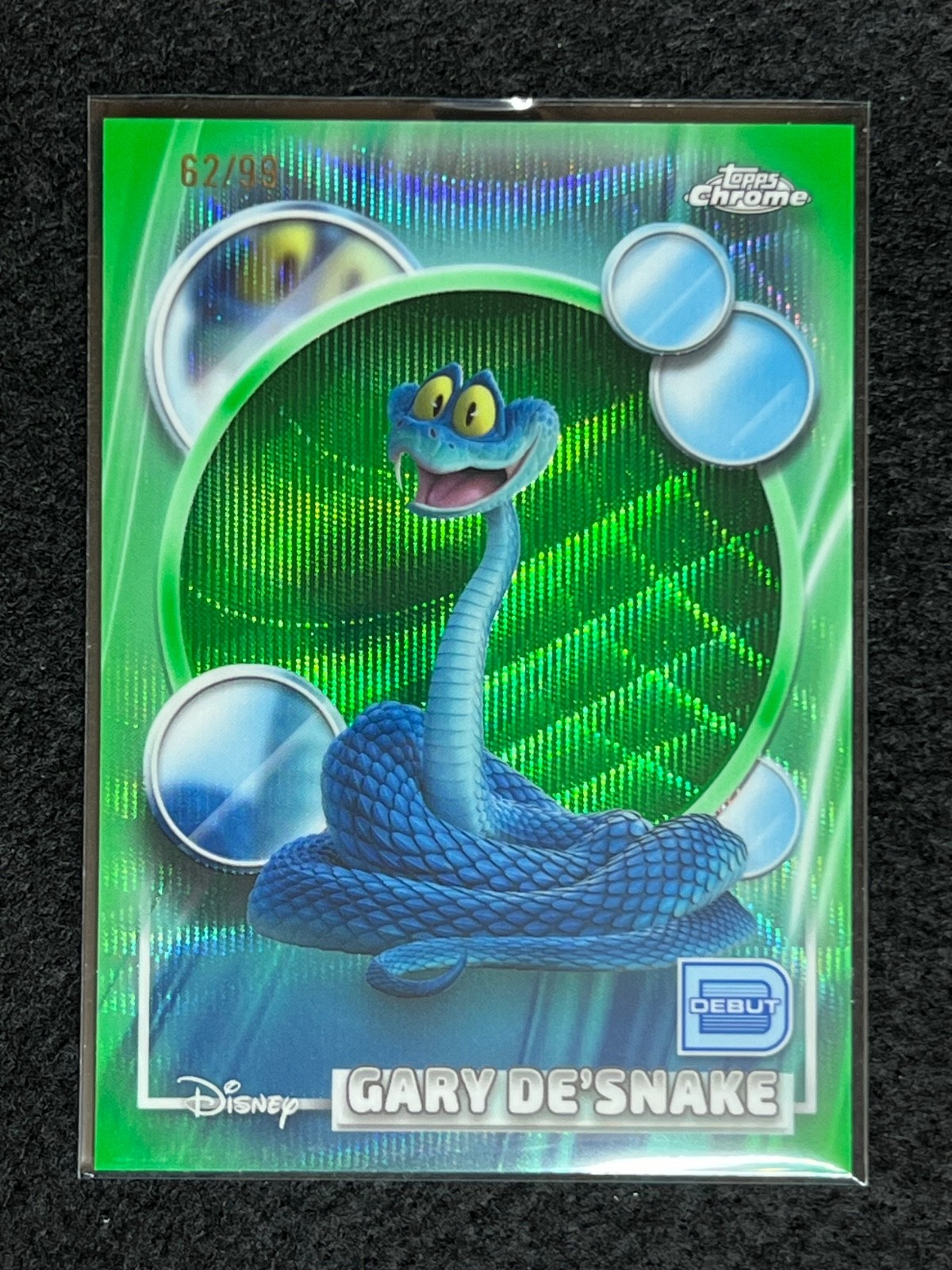 Gary De'Snake  #68 Zootopia 2026 Topps Chrome Disney  Green Wave Refractor /99