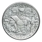 1 oz .999 Fine Silver Round Poseidon Atlantis Mythical Cities Design