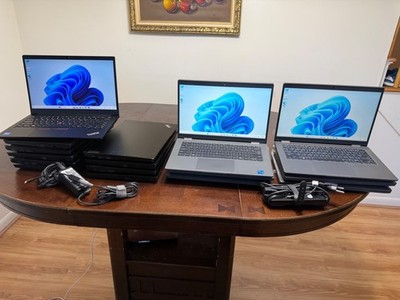 Lot of 16 Lenovo,Dell. Mixed Models Laptops Intel Core i5,11,13th Gen. Window 11