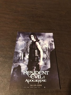 UNPOSTED  4 X 6 MOVIE  POSTCARD - RESIDENT EVIL : APOCALYPSE - #001