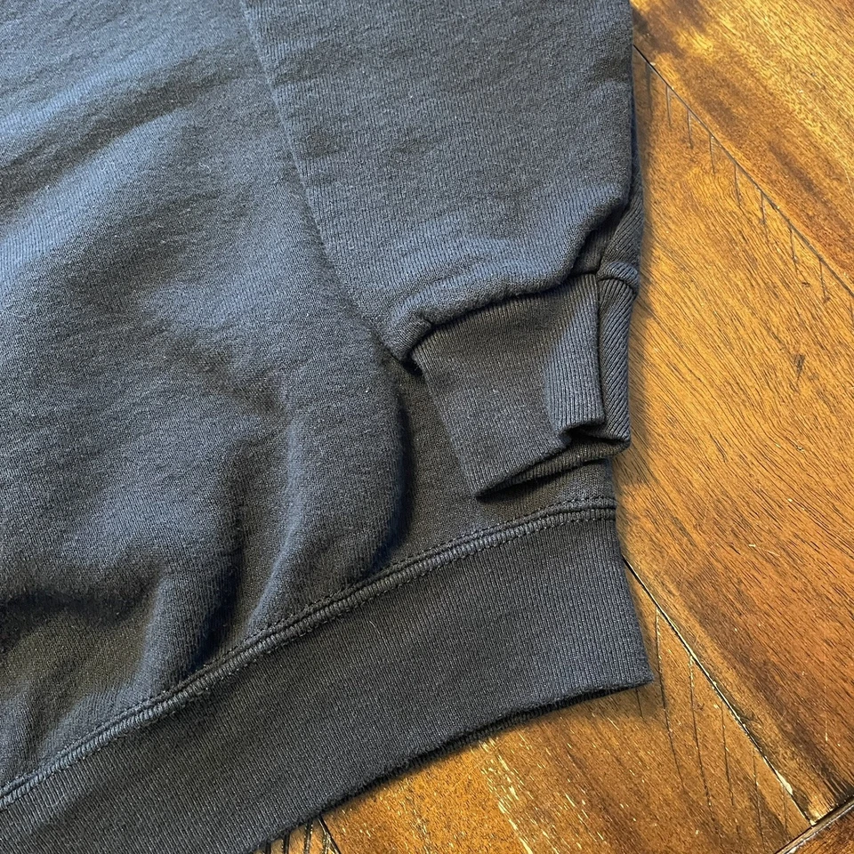 Sudadera Fruit of the Loom para niños negra manga larga cuello redondo talla L 14/16 Foto 4 de 4