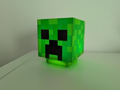 Minecraft Creeper Schreibtisch / Nachtlicht mit Creeper Sounds