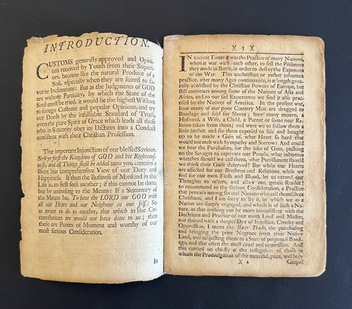 Anthony Benezet / Beobachtungen über die Insklavei Import und Kauf 1760 - Bild 2 von 4