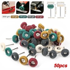 50Pcs Abrasive Polishing Wheel 25mm Buffing Grinding Kit For Dremel Rotary Tool