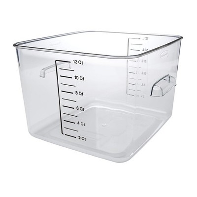 Rubbermaid Commercial Products Space Saving Square Food Storage Container 12 ...