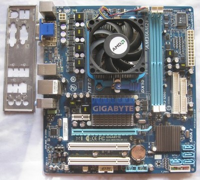 Gigabyte GA-MA78LM-S2 mit CPU / Blende / Sockel AM2+